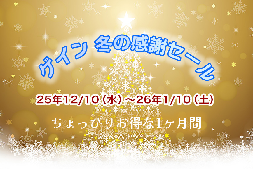 ゲイン冬の感謝セール